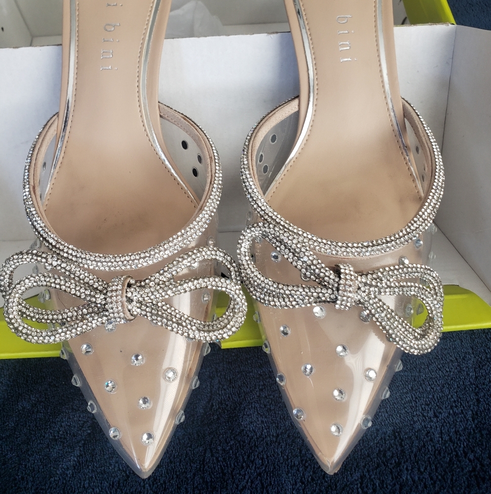 Gianni Bini ladies crystal mules